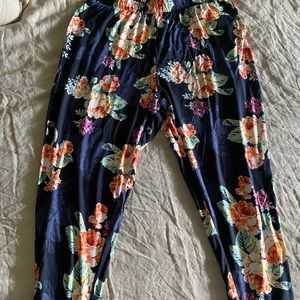 Old Navy High waisted floral pajama pants